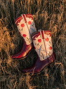 red cowboy boots