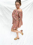 Off-shoulder top blossom Dandelie with ruffles