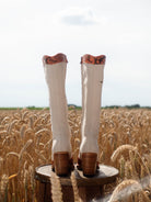 Sendra retro boots orange white